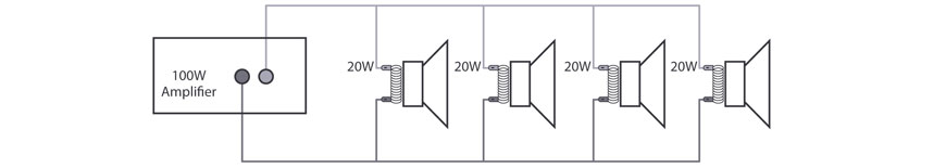 100v line speakers