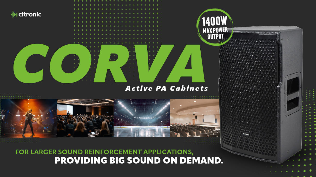 Citronic CORVA Active PA Cabinets