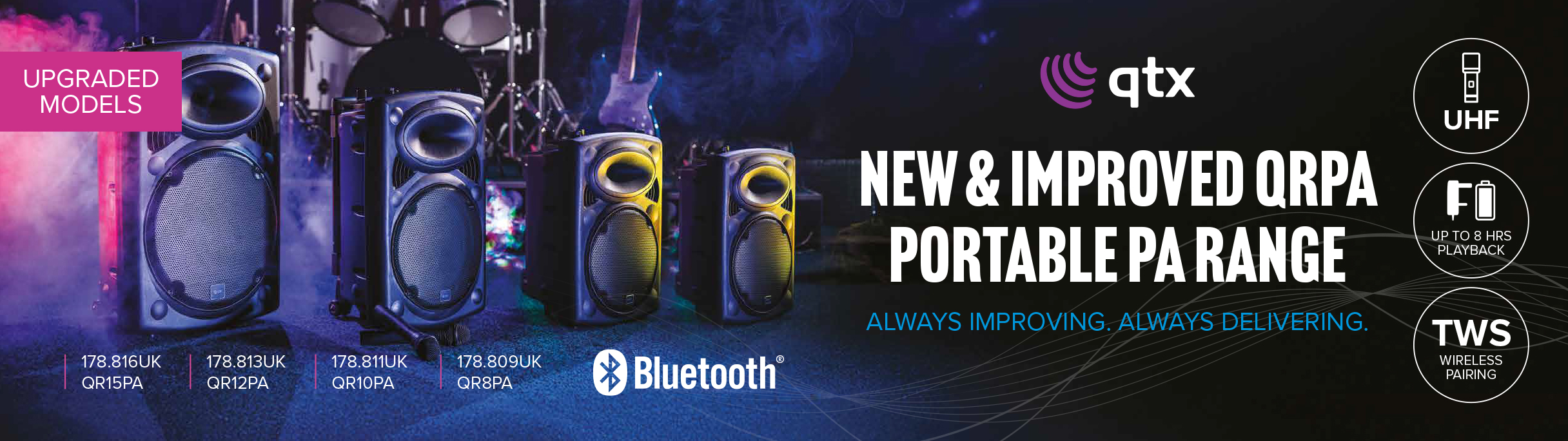 New & Improved QTX QRPA Portable PAs