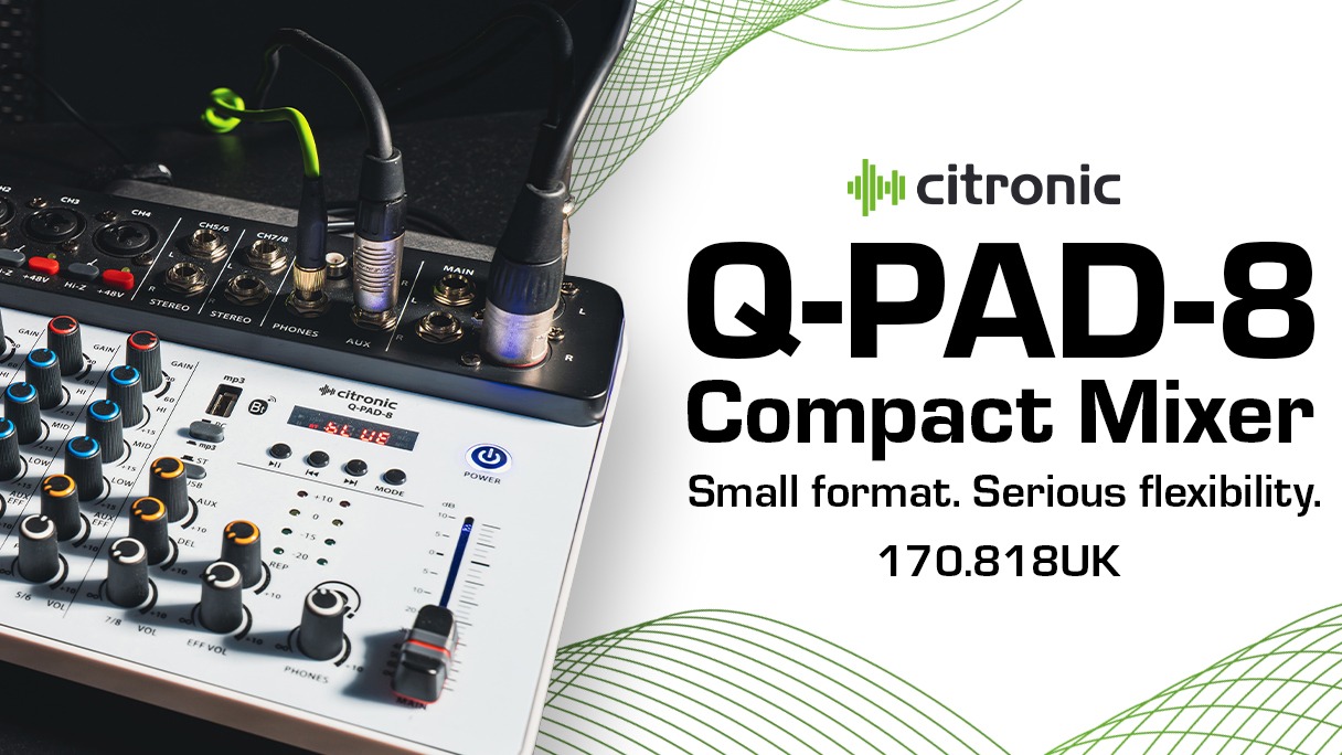 Citronic Q-PAD-8 Compact Mixer