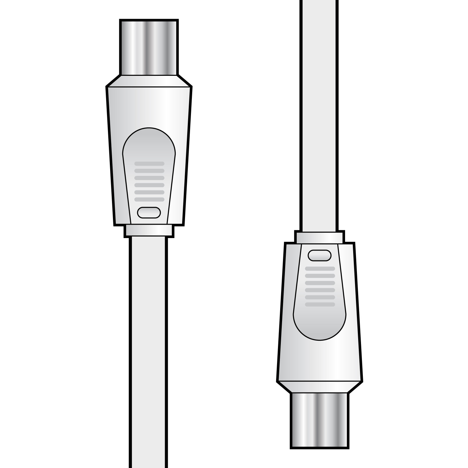 Coaxial Plug to Plug Leads