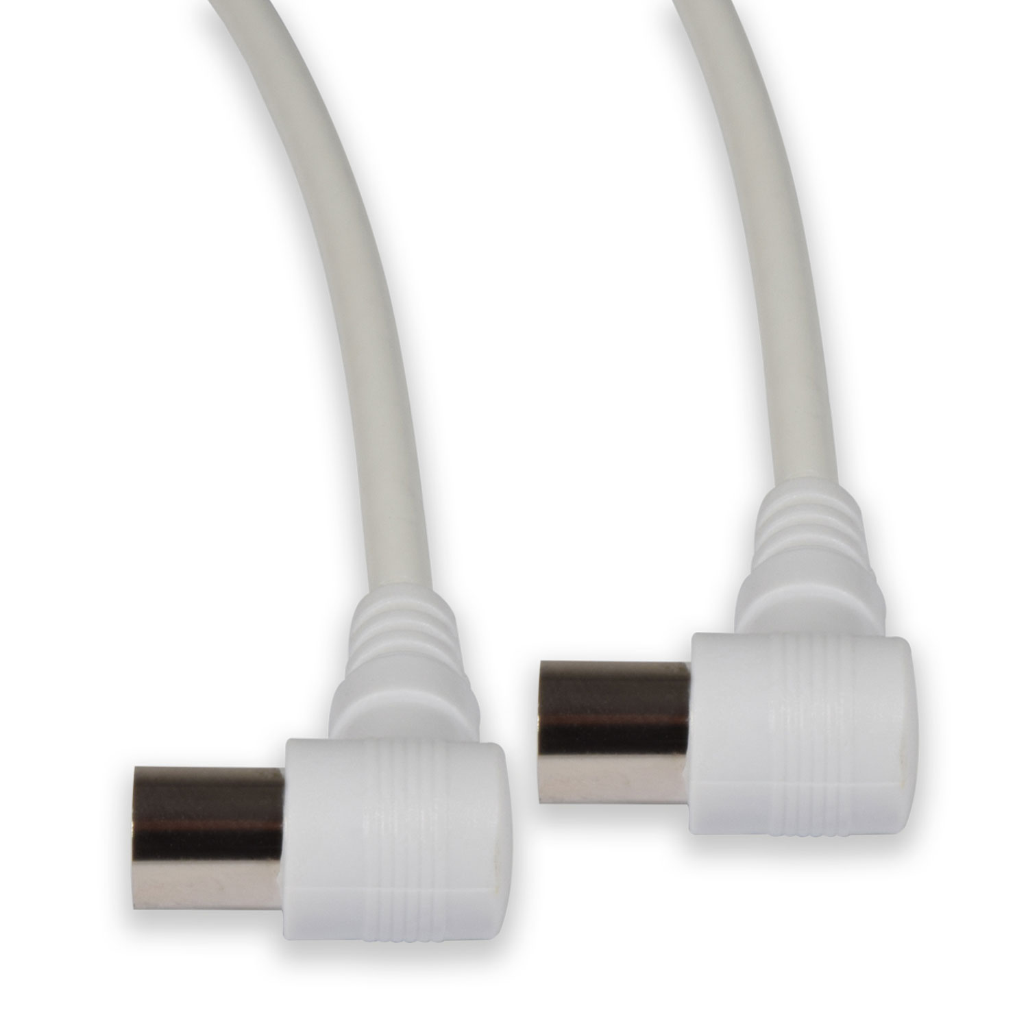 Coaxial Right Angle Plug to Plug Leads
