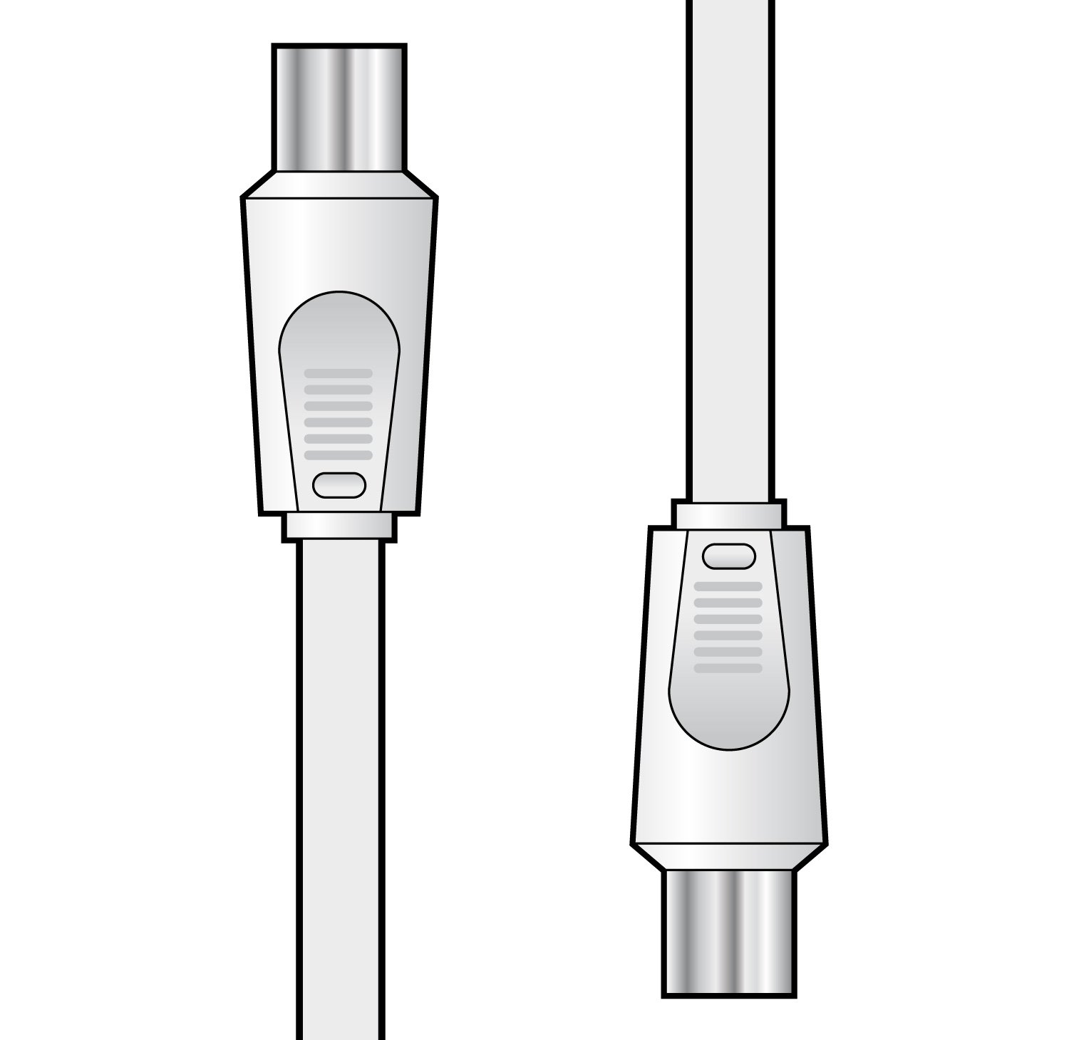 Coaxial Plug to Socket Lead