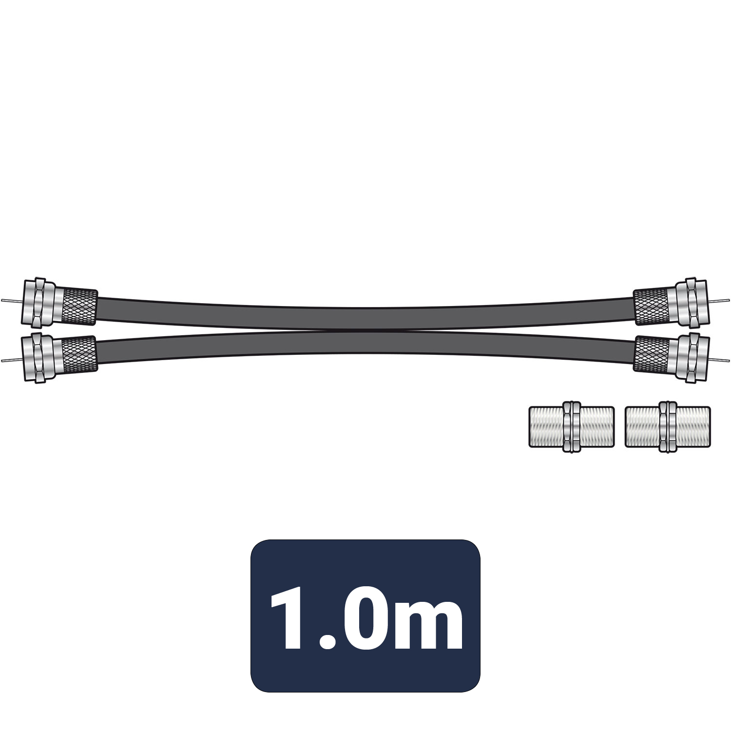 Twin RG6 Satellite Extension Kit
