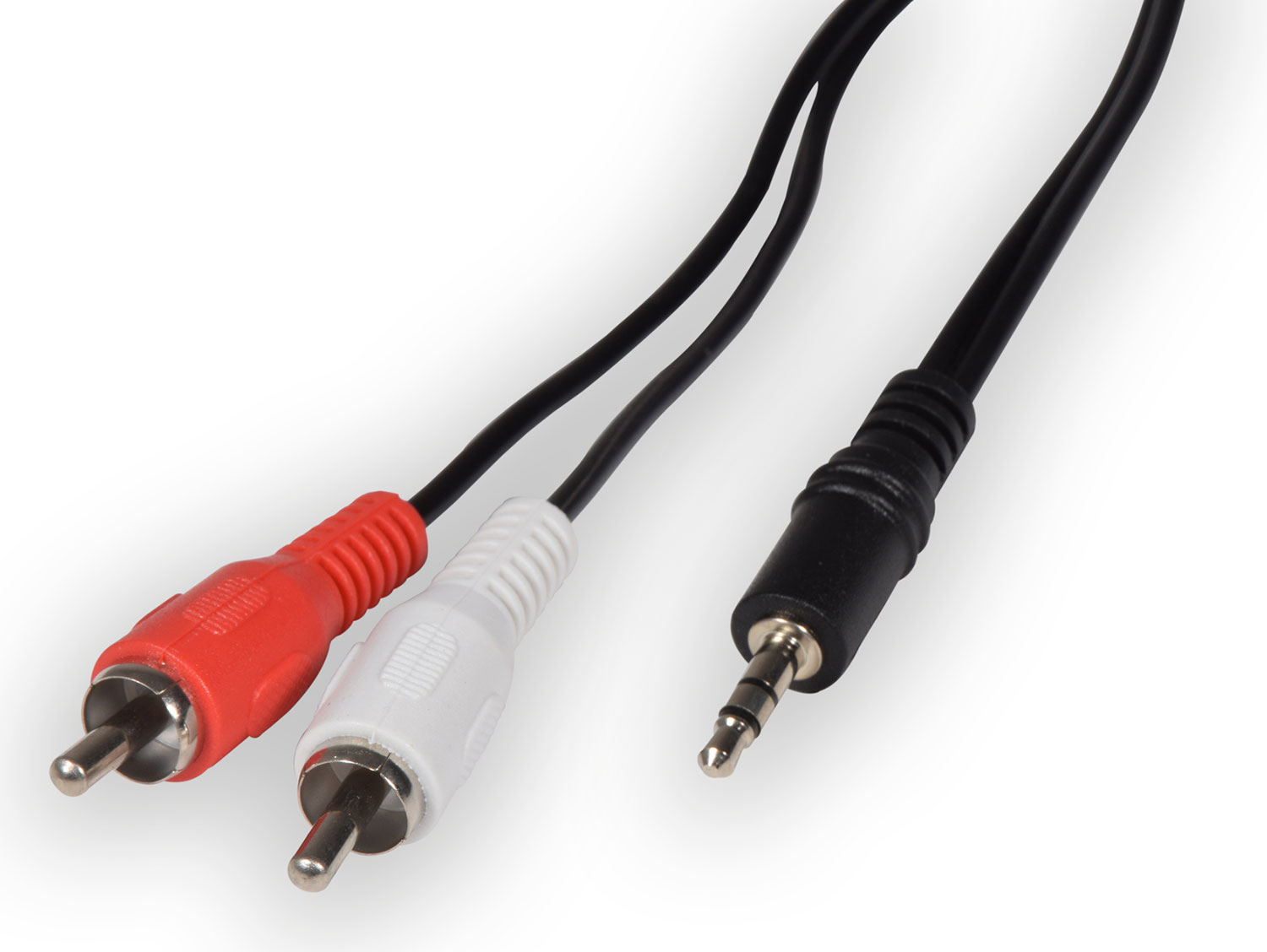 3.5mm Stereo Plug to 2 x RCA Plugs Leads