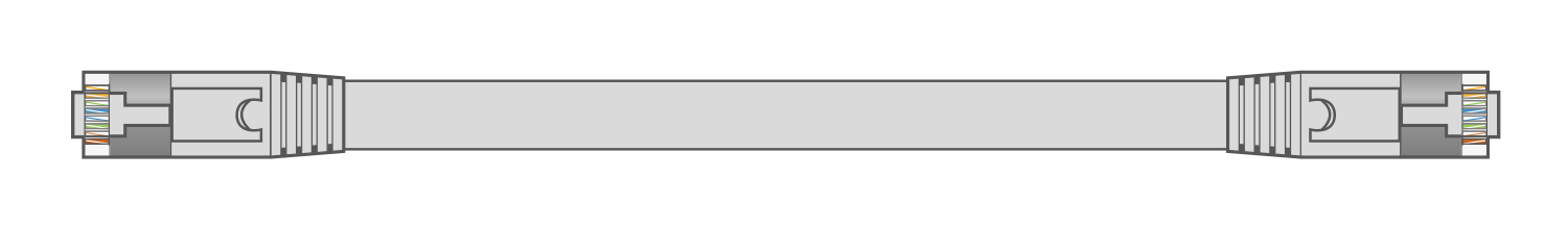 Cat6a FTP RJ45 Flat Ethernet Patch Leads