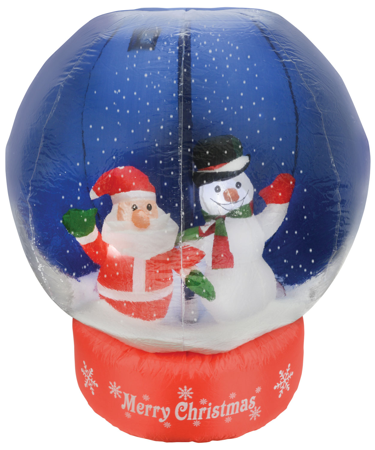 Christmas Inflatable Decoration 4ft Animated Snow Globe Indoor Outdoor ...