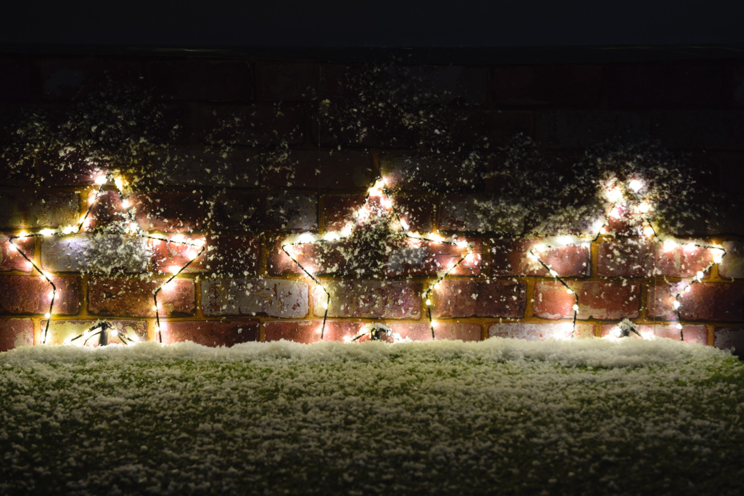 Set of 3 LED Star Garden Stakes Path Lights Christmas Decoration Xmas