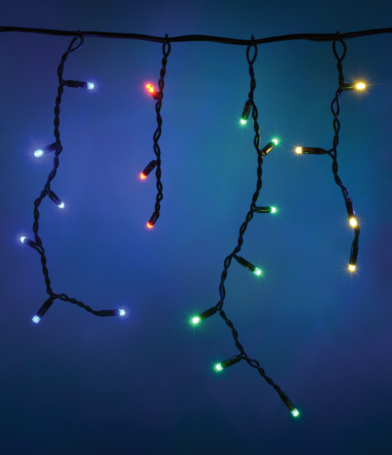 Lyyt Icicle-Inspired Outdoor Warm White LED String Connectable Light Christmas