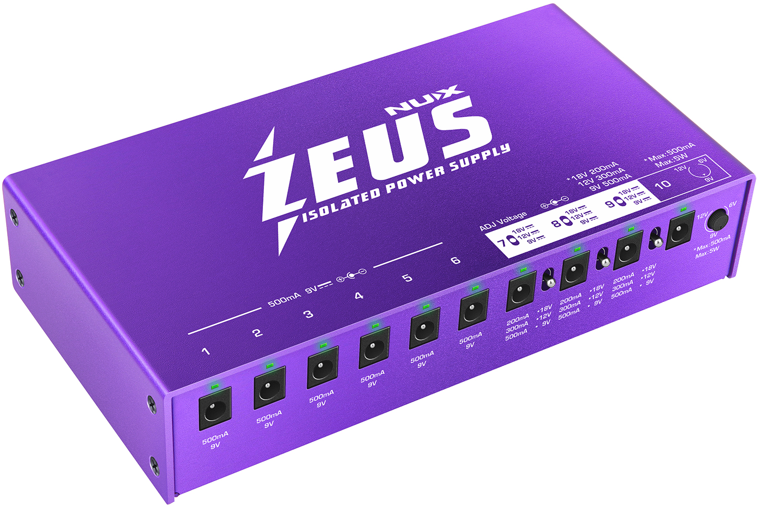 Zeus Guitar Pedal Power Supply