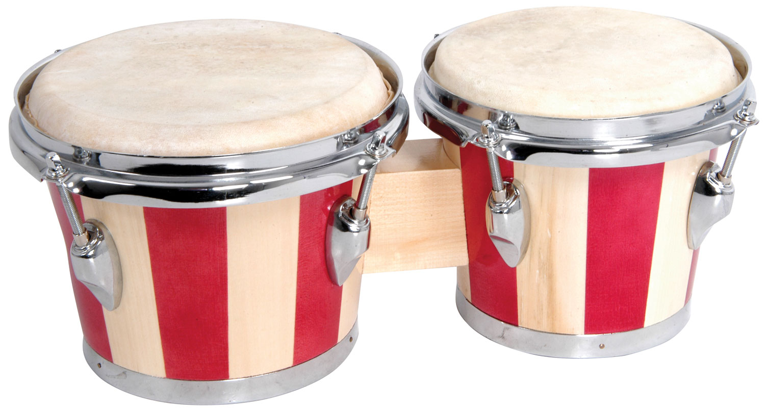 Z9V42 MUSICAL INSTRUMENT PAIR OF BONGOS 6.5