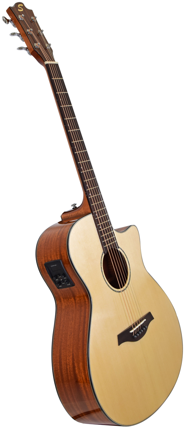 Sevinia Sevinia Solid Top Series Electro-Acoustic Guitars SV-GA41C-SM