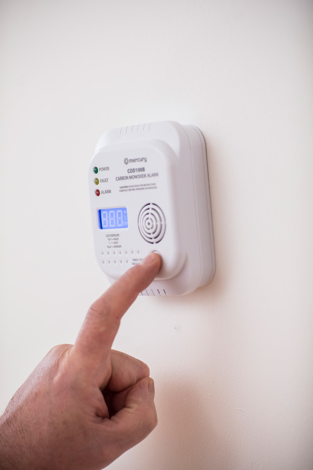 AVSL : Product : Safety & Security Mercury COD100B Carbon Monoxide Alarm