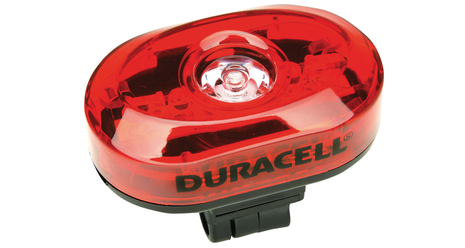 Front & Rear Duracell Mountain Bike Bicycle Cycling Head Back Lamp