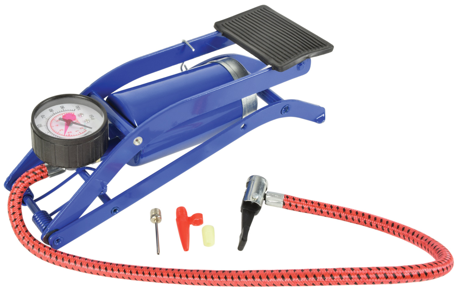 Cycling Single Barrel Air Cylinder Foot Pump Car Bike Motorcycle Van