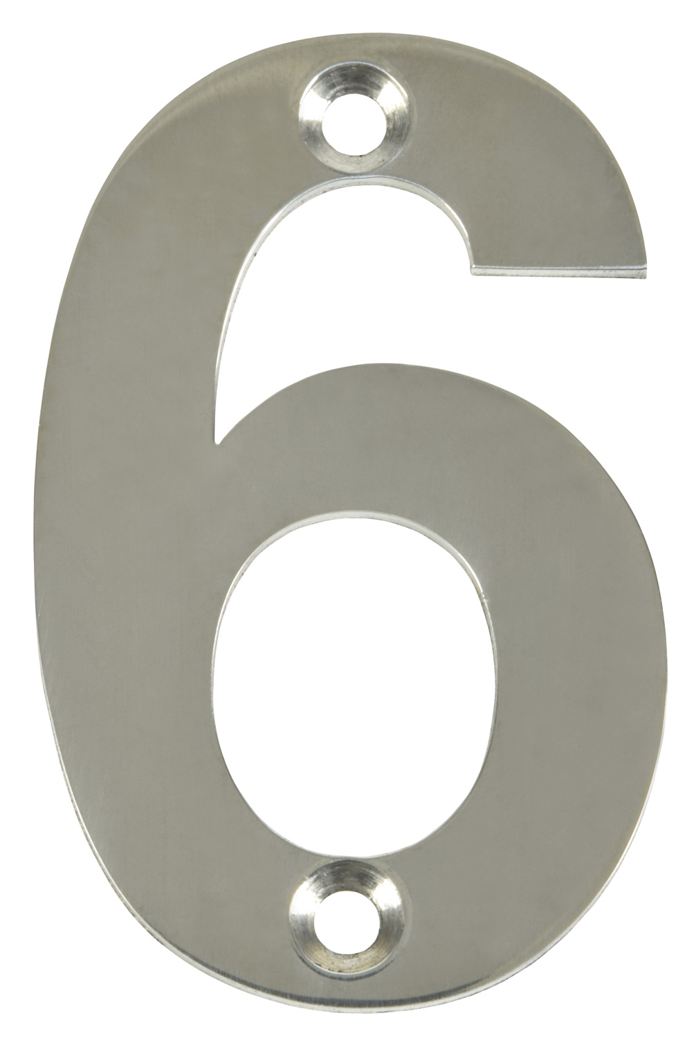 Polished Chrome Door Numbers 2" ( 50 mm ) Black House Flat Apartment