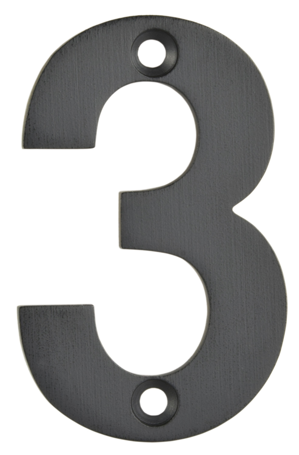 Polished Chrome Door Numbers 2" ( 50 mm ) Black House Flat Apartment