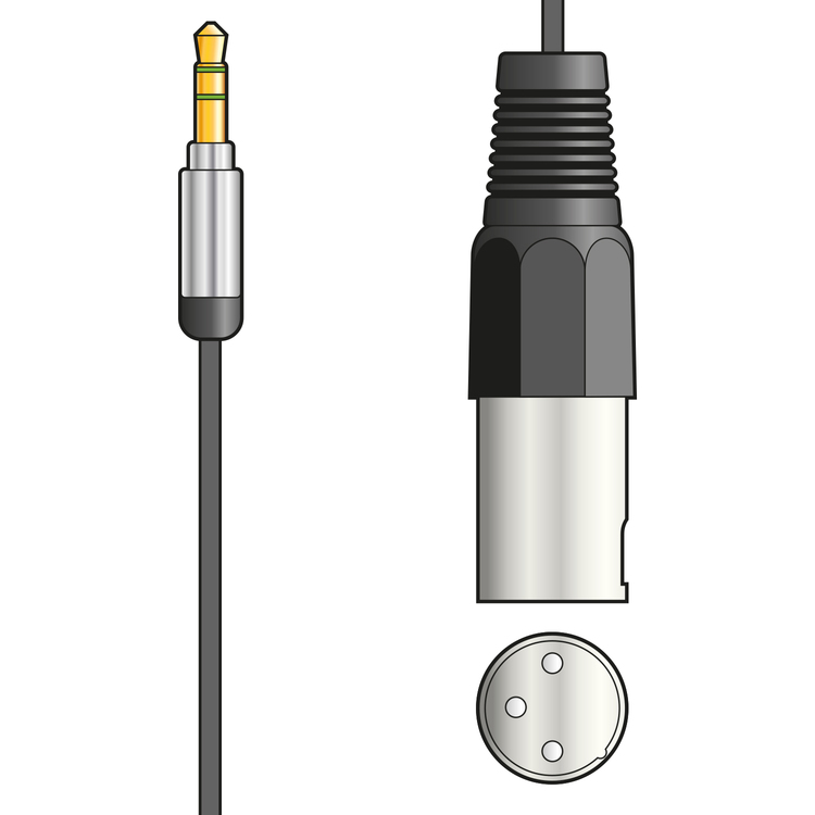 Cable AUDIO 1 PLUG 3.5 ST X 1 PLUG 6.3 S – Compured